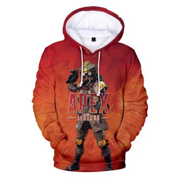 Apex Legends Hoodies &#8211; Apex Legends Game Series Bloodhound Soldier Red 3D Hoodie