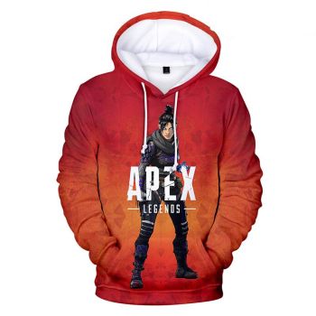 Apex Legends Hoodies &#8211; Apex Legends Game Series Hero Wraith Red 3D Hoodie