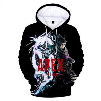 Apex Legends Hoodies &#8211; Apex Legends Game Series Wraith Soldier Black 3D Hoodie