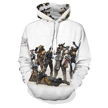 Apex Legends Hoodies &#8211; Fashion 3D Print Drawsrting Pullover Gaming Hoodie