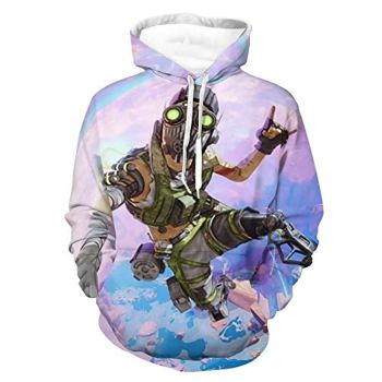 Apex Legends Hoodies &#8211; Octane Fashion 3D Print Drawsrting Pullover Gaming Hoodie