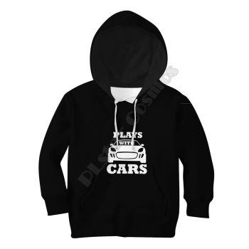 Popular Black Tractor Pattern Car Hoodie