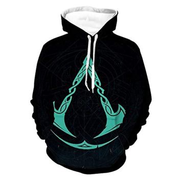 Assassins Creed Hoodies &#8211; 3D Print Drawstring Pullover Sweatshirt