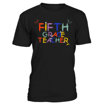 Back To School Fifth Grade Teacher Colorful Retro