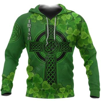 Precious And Cute Green Crosses Pattern Armor Hoodie