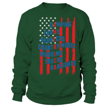 Portrait USA Flag America Sweatshirt