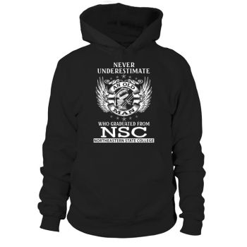Old Man- Graduated From NSC- Northeastern State College Hoodies