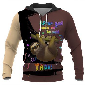 Fashion Brown Monkey Pattern Animals Hoodie