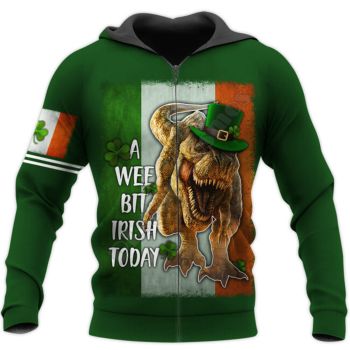 Vintage  Green Dinosaurs Pattern Animals Hoodie