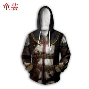 Popular Brown Belt Pattern Armor Zip-Up Hoodie