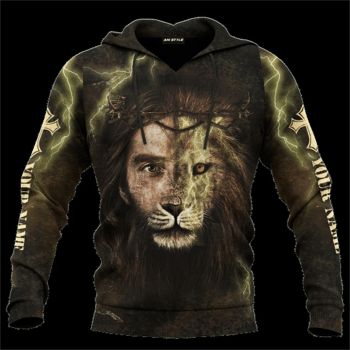  Popular Brown Headshot Pattern Jesus Hoodie