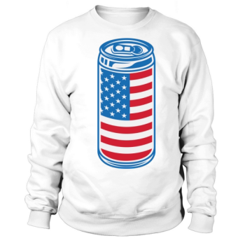 Beer American Flag 4th of July Sweatshirt