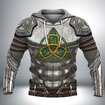 Popular Grey Totem Pattern Armor Hoodie