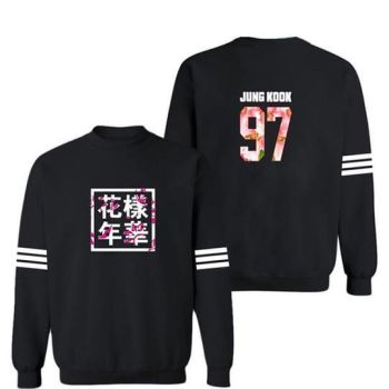BTS Sweatshirt &#8211; Sleeves Striped Sweatshirt