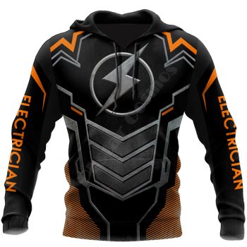  Pretty Black Lightning Pattern Lightning Hoodie