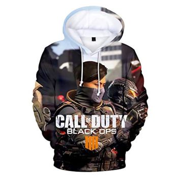 Call of Duty Hoodies &#8211; Black Ops 4 3D Full Print Long Sleeve Call of Duty Hooded Drawstring Sweaters