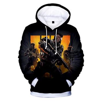 Call of Duty Hoodies &#8211; Black Ops 4 3D Full Print Long Sleeve Call of Duty Hooded Drawstring Sweaters