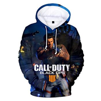 Call of Duty Hoodies &#8211; Black Ops 4 3D Full Print Long Sleeve Call of Duty Hooded Drawstring Sweaters