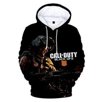 Call of Duty Hoodies &#8211; Black Ops 4 3D Full Print Long Sleeve Call of Duty Hooded Drawstring Sweaters