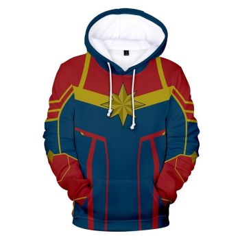 Captain  Hoodie &#8211; Carol Danvers Pullover Hoodie