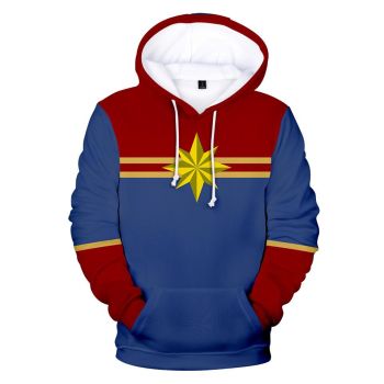 Captain  Hoodie &#8211; Carol Danvers Pullover Hoodie