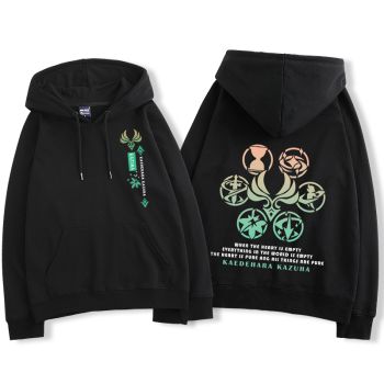 Comfortable Genshin Impact Kaedehara Kazuha Anime The Black Hoodie