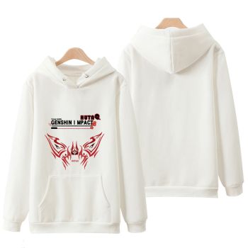 Noble Genshin Impact Hu Tao White Hoodie