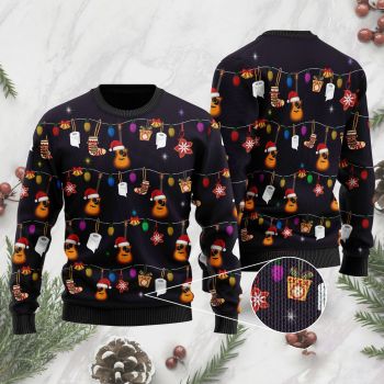 Christmas Guitar Ugly Sweater For Guitar Lovers