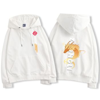 Noble Genshin Impact Zhongli Anime The White Hoodie