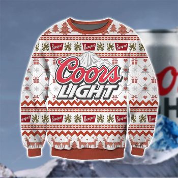 Coors Light 3D Print Christmas Sweater