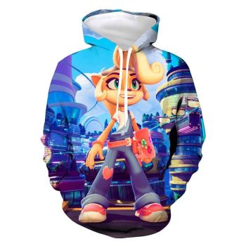 Crash Bandicoot Hoodie Sweatshirt Hooded Pullover