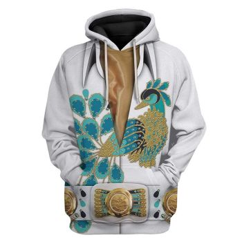 Vintage  Grey Bird Pattern Indians Hoodie