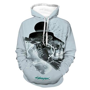 Cyberpunk 2077 Hoodie &#8211; 3D Print Hooded Pullover