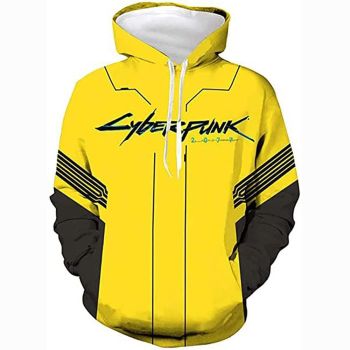 Cyberpunk 2077 Hoodie &#8211; 3D Print Unisex Patterned Pullover Sweatshirt