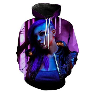 Cyberpunk 2077 Hoodie &#8211; 3D Print Unisex Patterned Pullover Sweatshirt