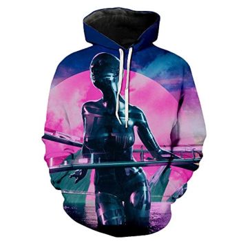 Cyberpunk 2077 Hoodie &#8211; 3D Print Unisex Patterned Pullover Sweatshirt