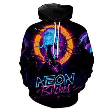 Cyberpunk 2077 Hoodie &#8211; 3D Print Unisex Patterned Pullover Sweatshirt