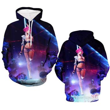 Cyberpunk 2077 Hoodie &#8211; 3D Print Unisex Patterned Pullover Sweatshirt