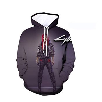 Cyberpunk 2077 Hoodie &#8211; 3D Print Unisex Patterned Pullover Sweatshirt