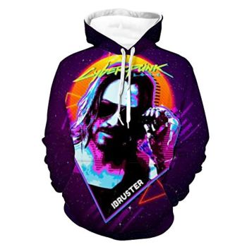 Cyberpunk 2077 Hoodie &#8211; Johnny Silverhand 3D Print Hooded Pullover