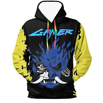 Cyberpunk 2077 Hoodie &#8211; Onicyborg Samurai 3D Print Hooded Pullover