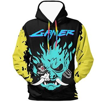 Cyberpunk 2077 Hoodie &#8211; Onicyborg Samurai 3D Print Hooded Pullover