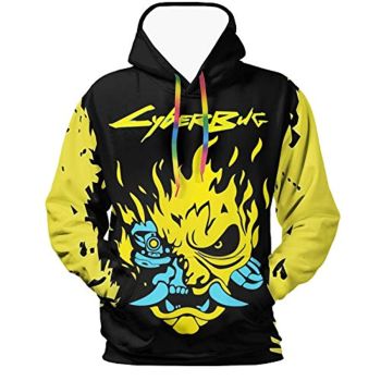 Cyberpunk 2077 Hoodie &#8211; Onicyborg Samurai 3D Print Hooded Pullover