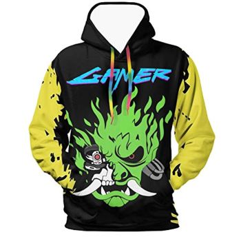Cyberpunk 2077 Hoodie &#8211; Onicyborg Samurai 3D Print Hooded Pullover