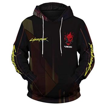 Cyberpunk 2077 Hoodie &#8211; Onicyborg Samurai 3D Print Hooded Pullover