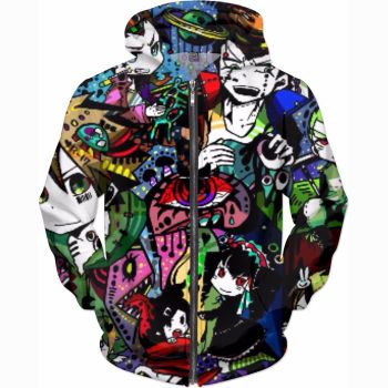 Danganronpa Hoodies &#8211; Zip-Up Hoodie