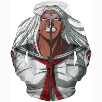Danganronpa Sakura Oogami Hoodies &#8211; Zip Up Hoodie
