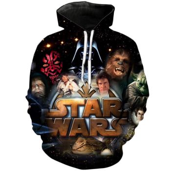 Dark vs Light | Star Wars 3D Printed Hoodie