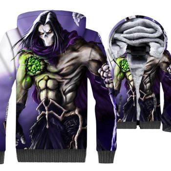 Darksiders Jackets &#8211; Darksiders Game Series Death Pale Rider Super Cool 3D Fleece Jacket