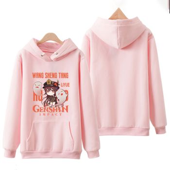 Exquisite Genshin Impact Hu Tao Maroon Pink Hoodie